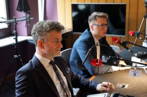 Studio Polityczne Radia Kielce. Senator Krzysztof Słoń, Prawo i Sprawiedliwość oraz Piotr Kopacz, Nowoczesna Ryszarda Petru / Monika Miller / Radio Kielce