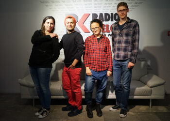 Katarzyna Prędotka, Krzysztof Kucharczyk i Olga Grabiwoda z IDK oraz Mateusz Kaczmarczyk / Bartłomiej Zapała / Radio Kielce