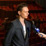 Prapremiera filmu "Wilk". Patryk Krawczyński, odtwórca głównej roli / Michał Kita / Radio Kielce