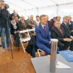 Pawłowice k. Sędziszowa. Wmurowanie kamienia węgielnego pod terminal gazowy firmy Gaspol S.A / Ewa Pociejowska-Gawęda / Radio Kielce