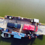 09.08.2017 Nowy Korczyn. Rzeka Wisła i prom / Jarosław Kubalski / Radio Kielce