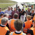 25.08.2017 Mierzawa. Konferencja prasowa na budowie trasy S7. / Jarosław Kubalski  /  Radio Kielce / 25.08.2017 Mierzawa. Konferencja prasowa na budowie trasy S7.