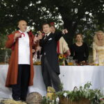 02.09.2017 Kielce. "Wesele" Stanisława Wyspiańskiego w ogrodach Radia Kielce. W spektaklu zagrali dziennikarze Radia Kielce i TVP 3 Kielce. / Jarosław Kubalski  /  Radio Kielce / "Wesele" Stanisława Wyspiańskiego w ogrodach Radia Kielce.