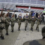 05.09.2017 Kielce. Międzynarodowy Salon Przemysłu Obronnego. Apel klas mundurowych / Jarosław Kubalski  /  Radio Kielce / Kielce. Międzynarodowy Salon Przemysłu Obronnego.