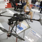 05.09.2017 Kielce. Międzynarodowy Salon Przemysłu Obronnego. MSPO. Bezzałogowiec do obserwacji pola walki / Jarosław Kubalski  /  Radio Kielce / Kielce. Międzynarodowy Salon Przemysłu Obronnego. MSPO