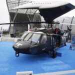 05.09.2017 Kielce. Międzynarodowy Salon Przemysłu Obronnego. MSPO. Śmigłowiec Sikorsky Black Hawk / Jarosław Kubalski  /  Radio Kielce / Kielce. Międzynarodowy Salon Przemysłu Obronnego. MSPO