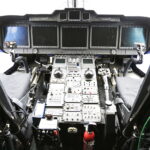 06.09.2017 Kielce. Międzynarodowy Salon Przemysłu Obronnego. MSPO. Śmigłowiec AW101 Agusta. Kokpit / Jarosław Kubalski / Radio Kielce / Radio Kielce