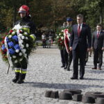 11.09.2017 Kielce. Uroczystości pod pomnikiem "Homo Homini" w 16. rocznicę ataków terrorystycznych na  wieże World Trade Center. / Jarosław Kubalski / Radio Kielce