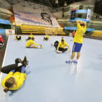 15.09.2017 Brześć. Białoruś. Trening piłkarzy ręcznych PGE Vive Kielce na dzień przed meczem z Mieszkowem Brześć / Jarosław Kubalski / Radio Kielce