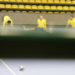 15.09.2017 Brześć. Białoruś. Trening piłkarzy ręcznych PGE Vive Kielce na dzień przed meczem z Mieszkowem Brześć / Jarosław Kubalski / Radio Kielce