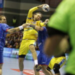 16.09.2017 Brześć. Białoruś. Mecz Ligi Mistrzów. Mieszkow Brześć - PGE Vive Kielce. Dean Bombać / Jarosław Kubalski / Radio Kielce