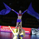 16.09.2017 Brześć. Białoruś. Mecz Ligi Mistrzów. Mieszkow Brześć - PGE Vive Kielce. Cheerleaders / Jarosław Kubalski / Radio Kielce