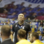 16.09.2017 Brześć. Białoruś. Mecz Ligi Mistrzów. Mieszkow Brześć - PGE Vive Kielce. Trener Vive Taolant Dujszebajew / Jarosław Kubalski / Radio Kielce