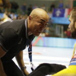 16.09.2017 Brześć. Białoruś. Mecz Ligi Mistrzów. Mieszkow Brześć - PGE Vive Kielce. Trener Vive Taolant Dujszebajew / Jarosław Kubalski / Radio Kielce