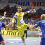 16.09.2017 Brześć. Białoruś. Mecz Ligi Mistrzów. Mieszkow Brześć - PGE Vive Kielce. Krzysztof Lijewski / Jarosław Kubalski / Radio Kielce