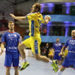 16.09.2017 Brześć. Białoruś. Mecz Ligi Mistrzów. Mieszkow Brześć - PGE Vive Kielce. Mateusz Jzchlewski / Jarosław Kubalski / Radio Kielce