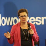 19.09.2017 Kielce. Poseł Nowoczesnej Katarzyna Lubnauer podczas spotkania z mieszkańcami / Jarosław Kubalski / Radio Kielce