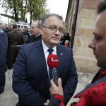 19.09.2017 Kielce. Uroczystości pogrzebowe biskupa Kazimierza Ryczana. Minister Andrzej Dera / Jarosław Kubalski / Radio Kielce