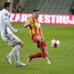 20.09.2017 Kielce. Puchar Polski. Mecz Korona Kielce -  Wisła Kraków. Michał Gardawski (p) / Jarosław Kubalski / Radio Kielce