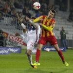 20.09.2017 Kielce. Puchar Polski. Mecz Korona Kielce -  Wisła Kraków. Ivan Jukić / Jarosław Kubalski / Radio Kielce