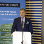 Konferencja prasowa dotycząca budowy przez firmę Panattoni Europe hali magazynowej dla Grupy Vive. Prezes Vive Bertus Servaas / Jarosław Kubalski / Radio Kielce