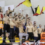 26.09.2017 Kielce. Mecz 5. kolejki PGNiG Superlig PGE Vive Kielce - Piotrkowianin Piotrków Trybunalski. Kibice Piotrkowianina / Jarosław Kubalski / Radio Kielce