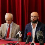 17.07.2017 Kielce. Teatr Żeromskiego. Ogłoszenie wyników konkursu architektonicznego na najlepszą koncepcję przebudowy obiektu. / Marzena Mąkosa / Radio Kielce