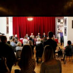 17.07.2017 Kielce. Teatr Żeromskiego. Ogłoszenie wyników konkursu architektonicznego na najlepszą koncepcję przebudowy obiektu. / Marzena Mąkosa / Radio Kielce