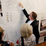 17.07.2017 Kielce. Teatr Żeromskiego. Ogłoszenie wyników konkursu architektonicznego na najlepszą koncepcję przebudowy obiektu. / Marzena Mąkosa / Radio Kielce