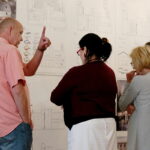 17.07.2017 Kielce. Teatr Żeromskiego. Ogłoszenie wyników konkursu architektonicznego na najlepszą koncepcję przebudowy obiektu. / Marzena Mąkosa / Radio Kielce