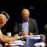 28.08.2017 Kielce. Próba spektaklu "Wesele" Stanisława Wyspiańskiego w Teatrze im. Stefana Żeromskiego / Marzena Mąkosa - Radio Kielce / Michał Kotański