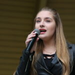 02.09.2017 Kielce. Pożegnanie lata w Parku miejskim / Marzena Mąkosa - Radio Kielce / Kornelia Kanclerz - wokalistka MDK Kielce