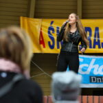 02.09.2017 Kielce. Pożegnanie lata w Parku miejskim / Marzena Mąkosa - Radio Kielce / Kornelia Kanclerz - wokalistka MDK Kielce