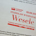 02.09.2017 Kielce. Narodowe Czytanie 2017. "Wesele" Stanisława Wyspiańskiego / Marzena Mąkosa - Radio Kielce / Pieczęć od prezydenta Andrzeja Dudy
