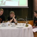 02.09.2017 Kielce. Narodowe Czytanie 2017. "Wesele" Stanisława Wyspiańskiego / Marzena Mąkosa - Radio Kielce / Reprezentanci II LO im. Jana Śniadeckiego w Kielcach