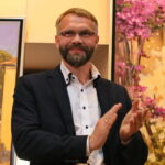 02.09.2017 Kielce. Wernisaż wystawy malarstwa Zbigniewa Pieczyńskiego w galerii Wieża Sztuki. Na zdjęciu : Zbigniew Pieczyński / Marzena Mąkosa - Radio Kielce / Zbigniew Pieczyński