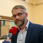 02.09.2017 Kielce. Wernisaż wystawy malarstwa Zbigniewa Pieczyńskiego w galerii Wieża Sztuki / Marzena Mąkosa - Radio Kielce / Zbigniew Pieczyński