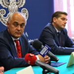 05.09.2017 Kielce. Oddanie budynku przy ulicy Mickiewicza na użytek Prokuratury Okręgowej w Kielcach / Marzena Mąkosa - Radio Kielce / Mateusz Mroz - Prezes Agencji Mienia Wojskowego, Bartosz Kownacki - Sekretarz Stanu w Ministerstwie Obrony Narodowej