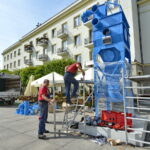 Zjadacz kurzu - miejska rzeźba puryfikacyjna na Placu Artystów / Marzena Mąkosa / Radio Kielce