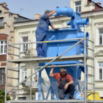 Zjadacz kurzu - miejska rzeźba puryfikacyjna na Placu Artystów / Marzena Mąkosa / Radio Kielce