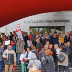 Protest PAKS pod Świętokrzyskim Urzędem Wojewódzkim / Marcin Różyc / Radio Kielce