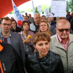 Protest PAKS pod Świętokrzyskim Urzędem Wojewódzkim / Marzena Mąkosa / Radio Kielce