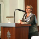 Sesja sejmiku województwa Świętokrzyskiego. prof. dr hab. Elżbieta Trafiałek - Przewodnicząca Regionalnej Komisji Egzaminacyjnej / Marzena Mąkosa / Radio Kielce