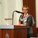 Sesja sejmiku województwa Świętokrzyskiego. prof. dr hab. Elżbieta Trafiałek - Przewodnicząca Regionalnej Komisji Egzaminacyjnej / Marzena Mąkosa / Radio Kielce