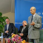 Obchody 100-lecia Sądu Okręgowego w Kielcach. Czesław Salagierski - notariusz, Daniel Stachura - Sędzia Sądu Okręgowego, Stanisław Szufel - adwokat / Marzena Mąkosa / Radio Kielce