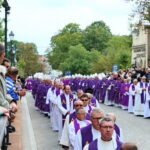 19.09.2017 Kielce. Uroczystości pogrzebowe biskupa Kazimierza Ryczana. Kondukt żałobny od kościoła Trójcy Świętej do Bazyliki Katedralnej / Marzena Mąkosa / Radio Kielce