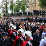 19.09.2017 Kielce. Uroczystości pogrzebowe biskupa Kazimierza Ryczana. Kondukt żałobny od kościoła Trójcy Świętej do Bazyliki Katedralnej / Marzena Mąkosa / Radio Kielce