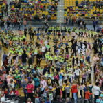 Pierwszaki poznawały zasady bezpieczeństwa na Hali Legionów w Kielcach / Marzena Mąkosa / Radio Kielce