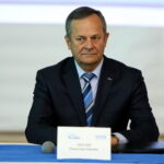 Konferencja dotycząca programu stypendialnego "Akademia Talentów - Twoje dziecko energia dla świata ". Lech Żak - Prezes Enei Połaniec / Marzena Mąkosa / Radio Kielce