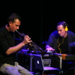 MEMORIAL TO MILES Targi Kielce Jazz Festiwal. Zespół Rafcox Trio. Rafał Gęborek - trąbka, Andrzej Rajski - perkusja / Marzena Mąkosa / Radio Kielce